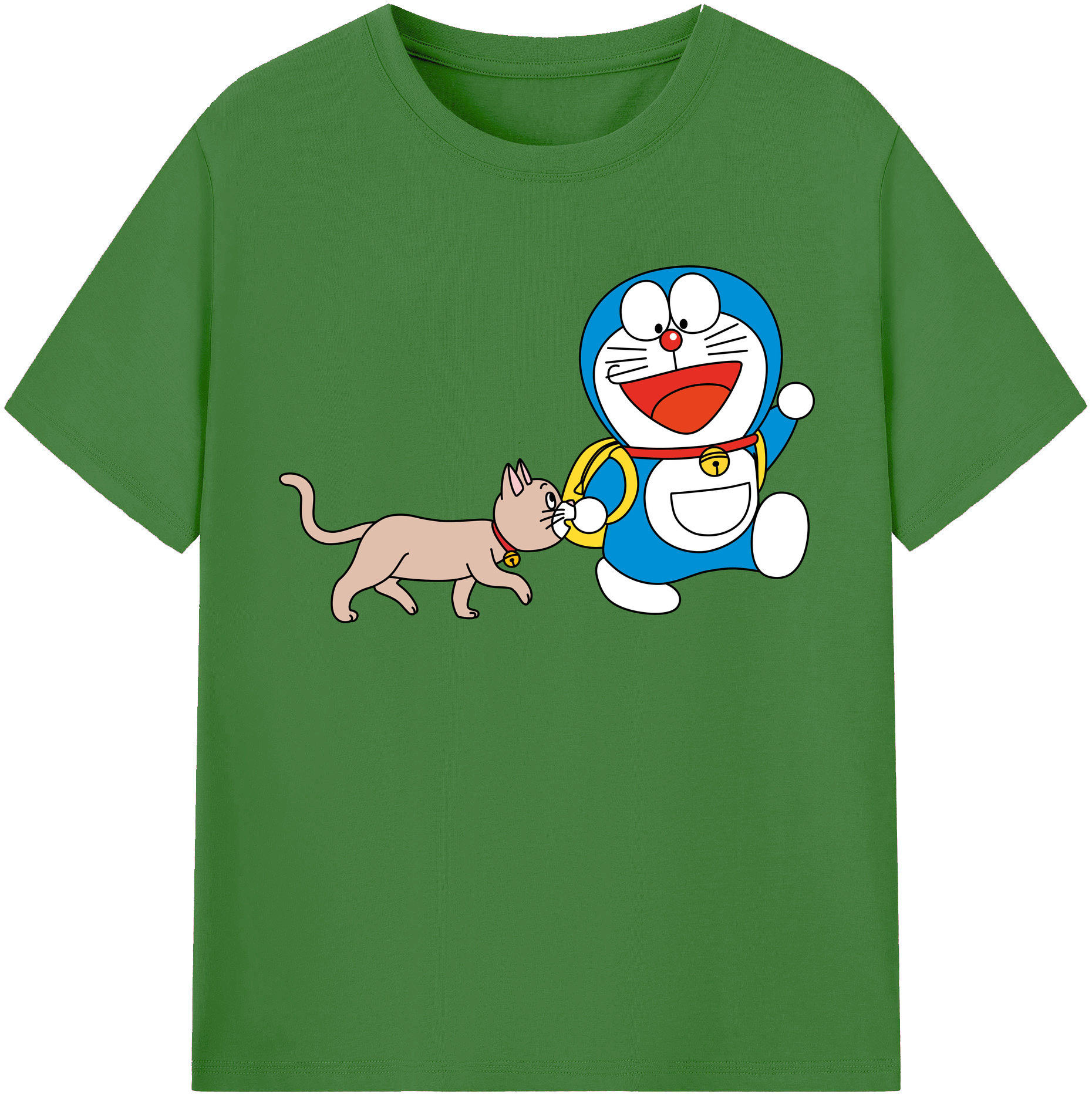 （画像用） ドラえもん Doraemon レディースカジュアルプリントTシャツ（綿100％）